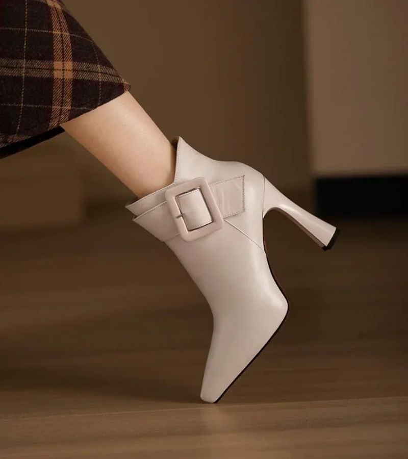 CÉLIANE | BOTTINES À TALON ET BOUCLE POUR FEMMES