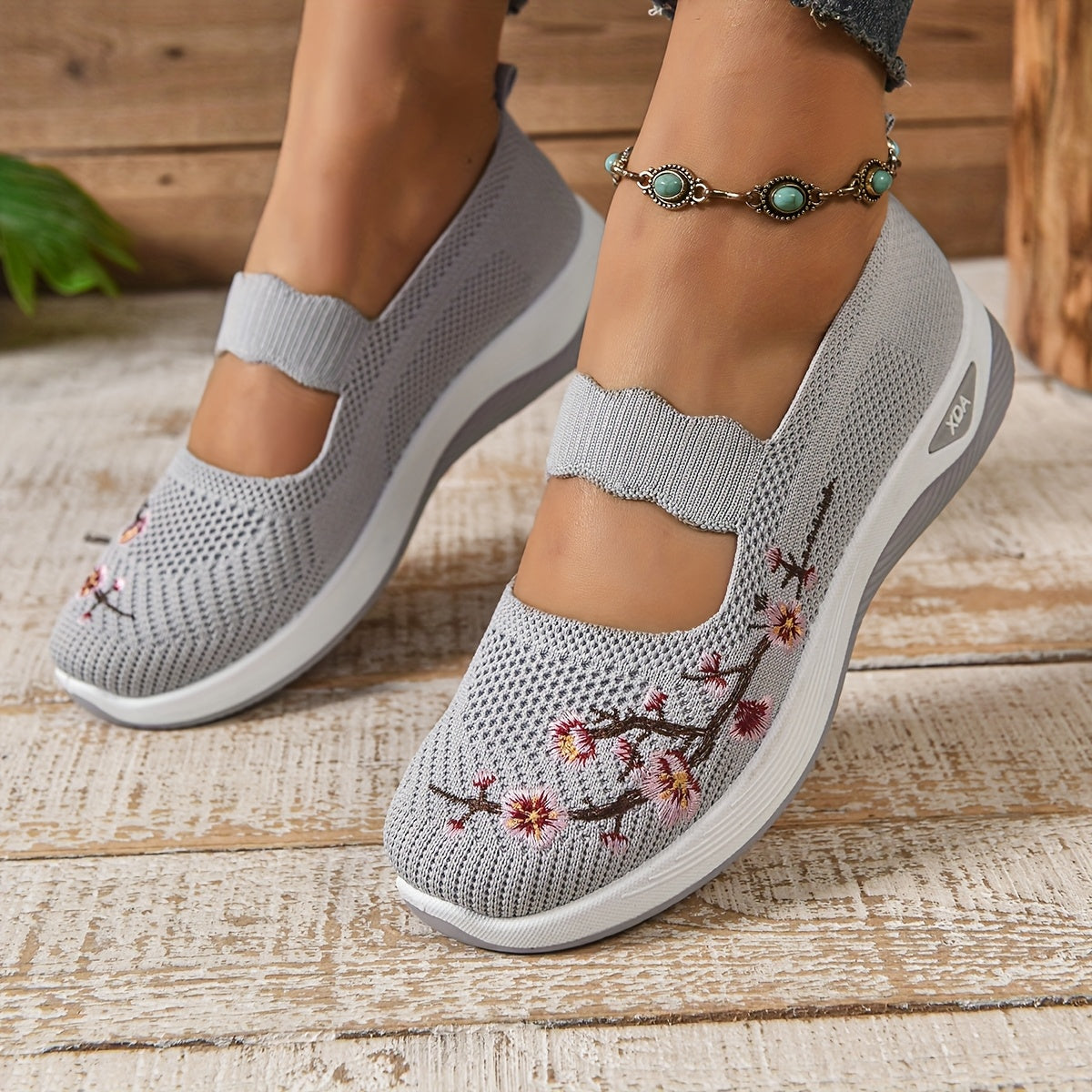 CÉLIANE | BASKETS FLORALE EMBROIDÉES POUR FEMMES