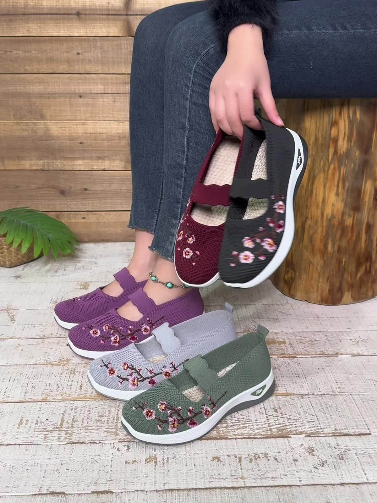 CÉLIANE | BASKETS FLORALE EMBROIDÉES POUR FEMMES