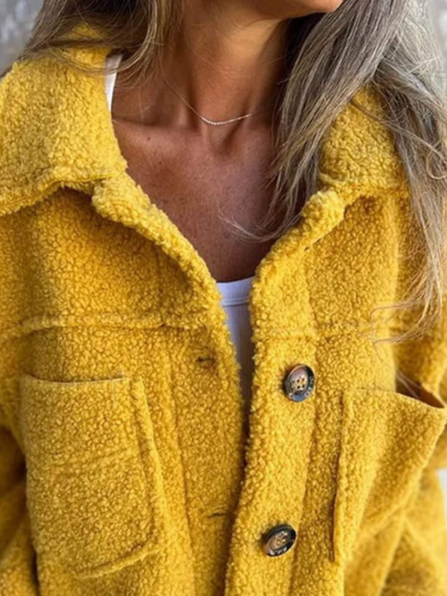 CÉLIANE | MANTEAU À BOUTONS TEXTURÉ POUR FEMMES