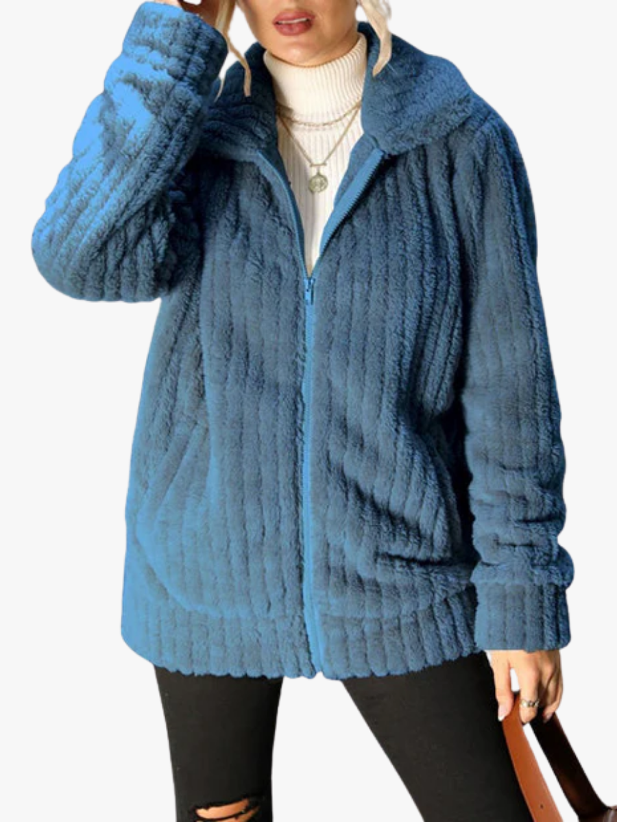 CÉLIANE | MANTEAU EN PELUCHE POUR FEMMES