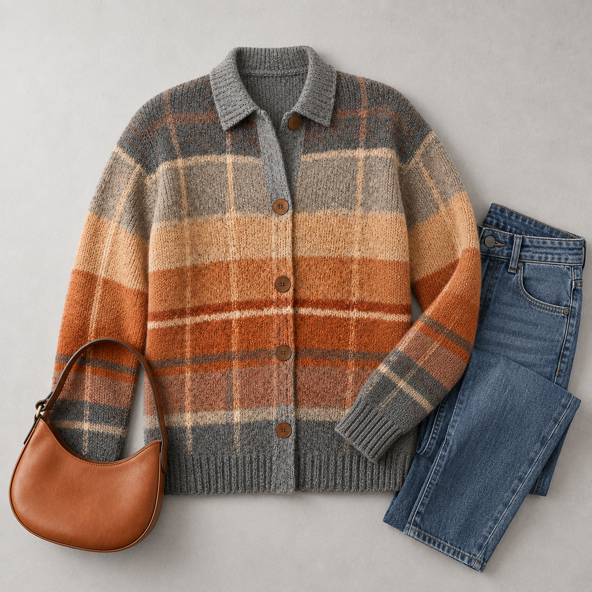 CÉLIANE | GILET À CARREAUX CHIC POUR FEMMES