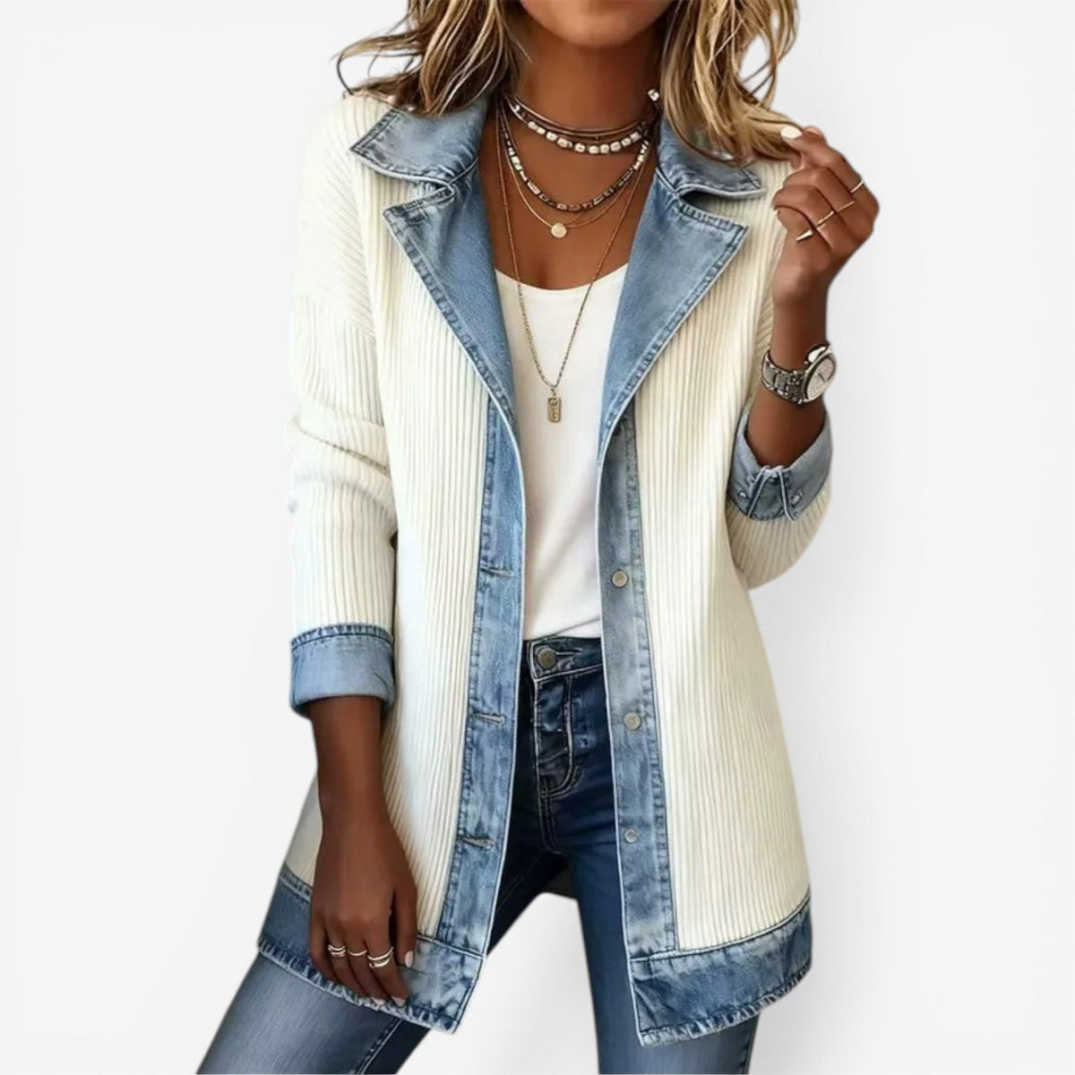 CÉLIANE | VESTE EN DENIM POUR FEMMES