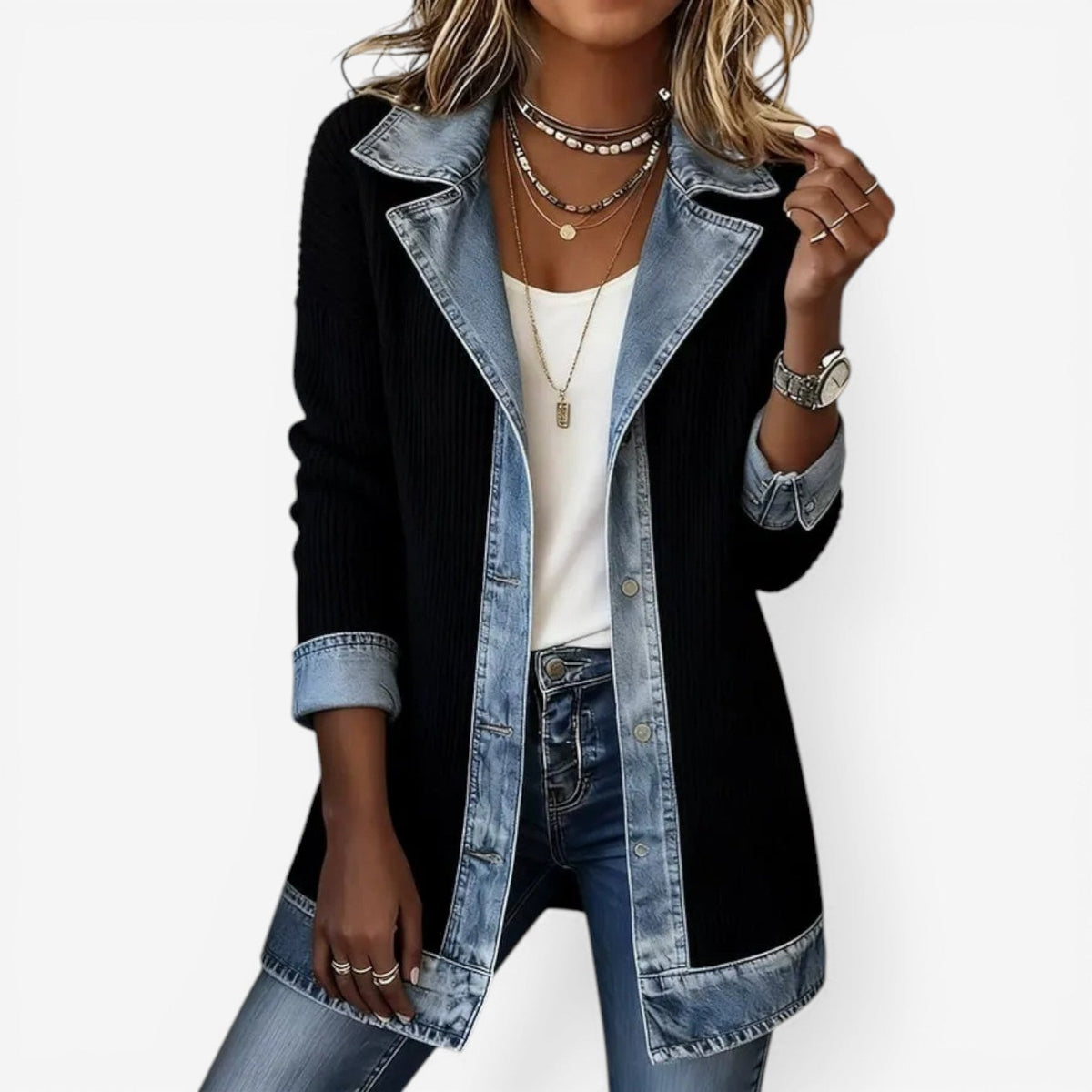 CÉLIANE | VESTE EN DENIM POUR FEMMES