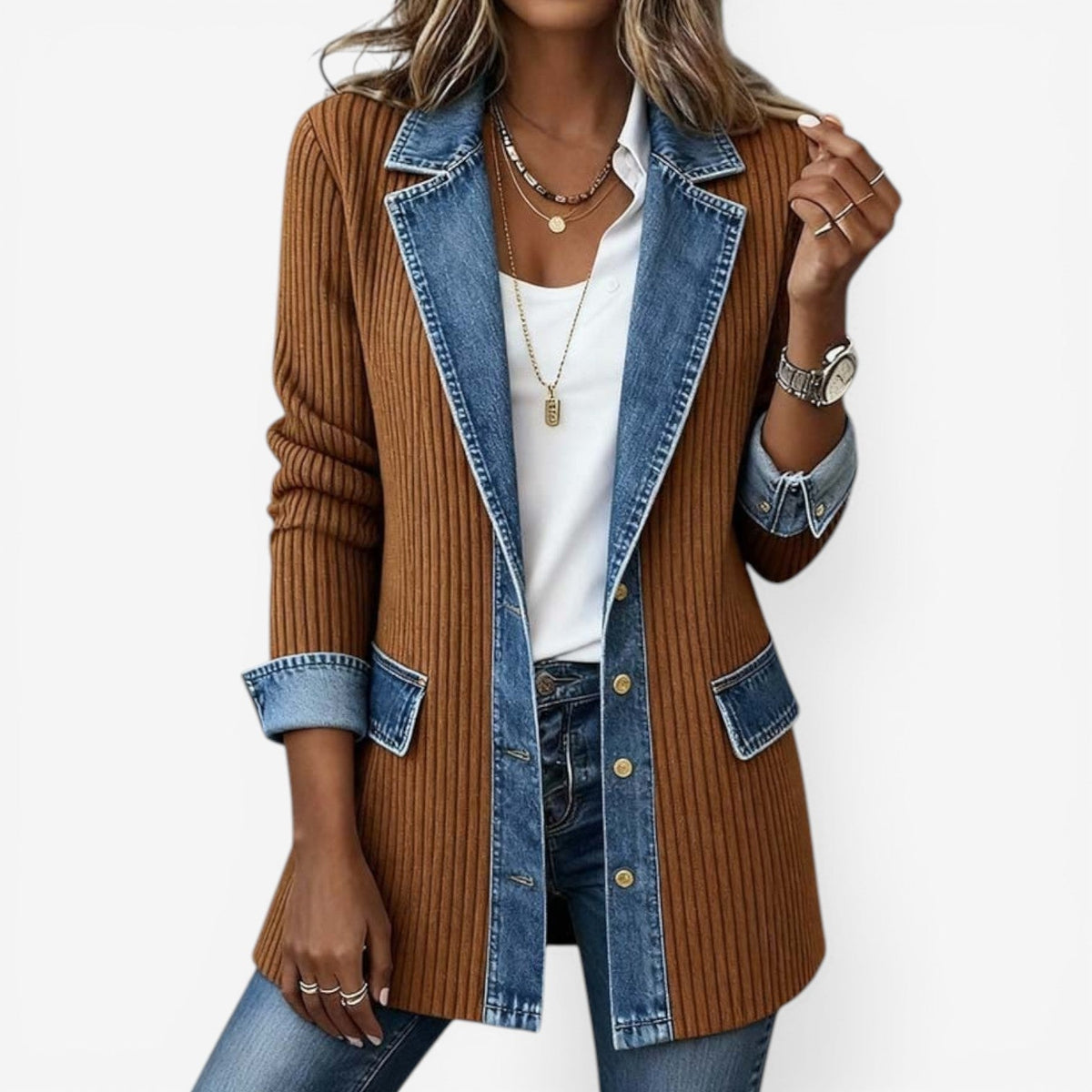 CÉLIANE | VESTE EN DENIM POUR FEMMES
