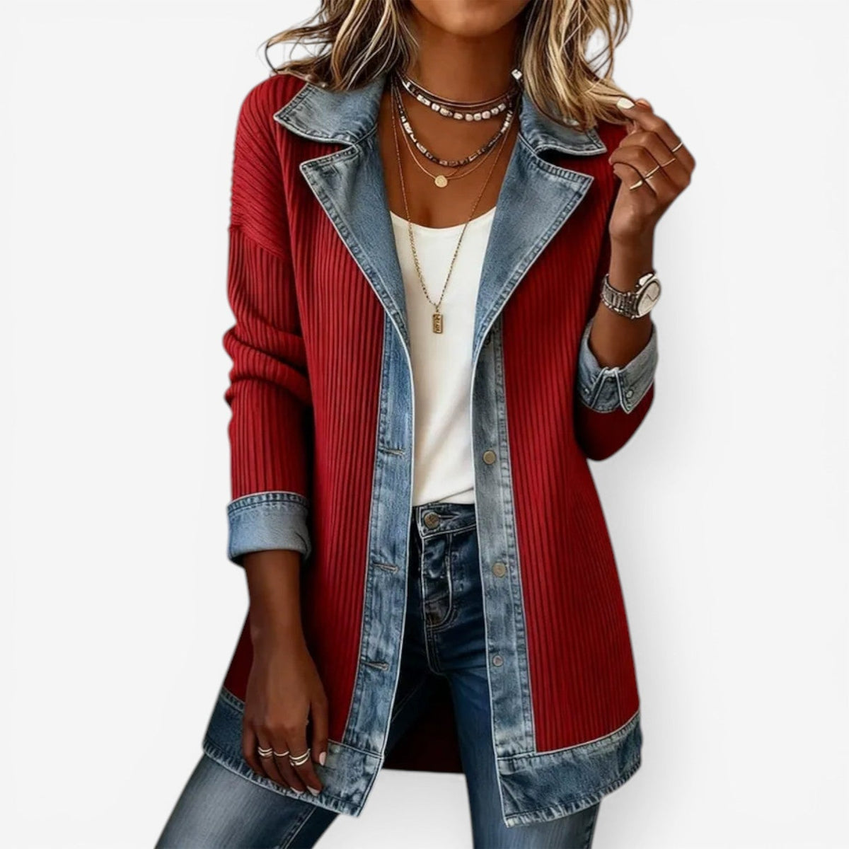 CÉLIANE | VESTE EN DENIM POUR FEMMES
