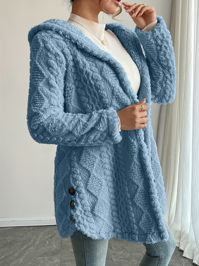 CÉLIANE | VESTE TEXTURÉE DOUILLETTE POUR FEMMES