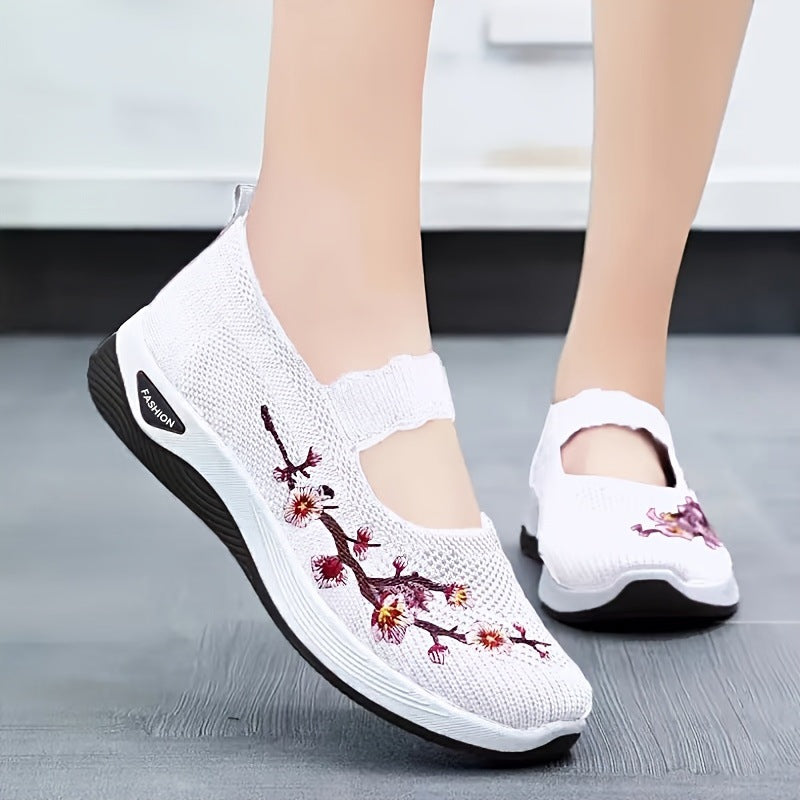 CÉLIANE | BASKETS FLORALE EMBROIDÉES POUR FEMMES
