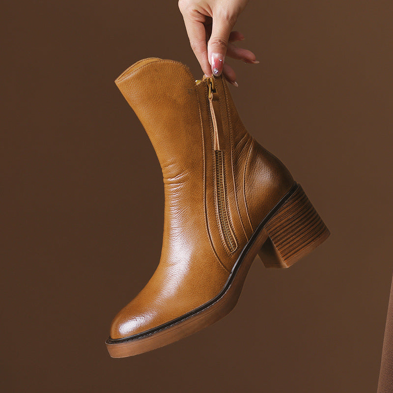 CÉLIANE | BOTTINES À TALON BLOQUÉ POUR FEMMES