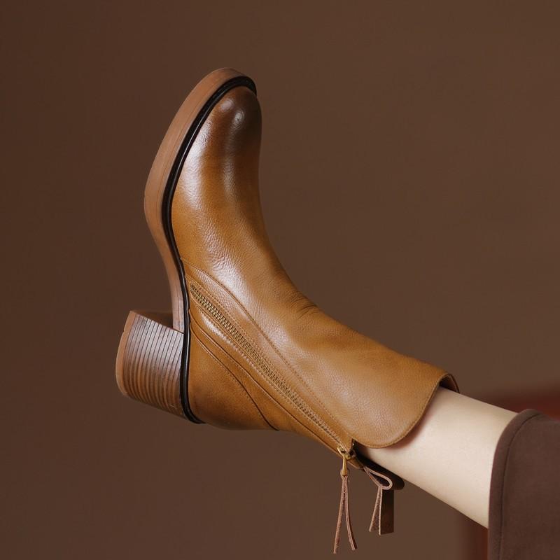 CÉLIANE | BOTTINES À TALON BLOQUÉ POUR FEMMES