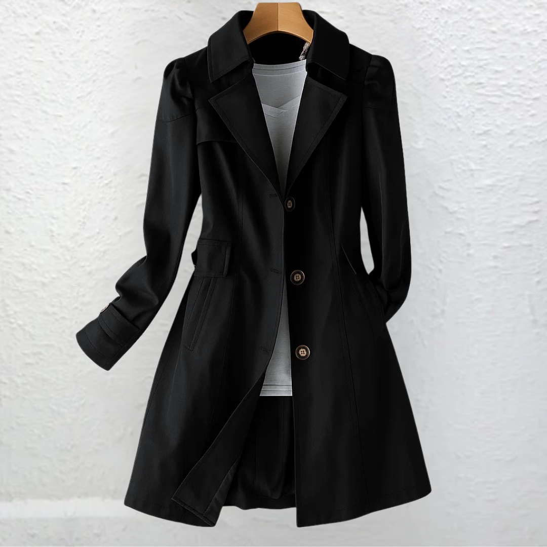 CÉLIANE | MANTEAU LONG ANCIENNE ÉLÉGANT POUR FEMMES