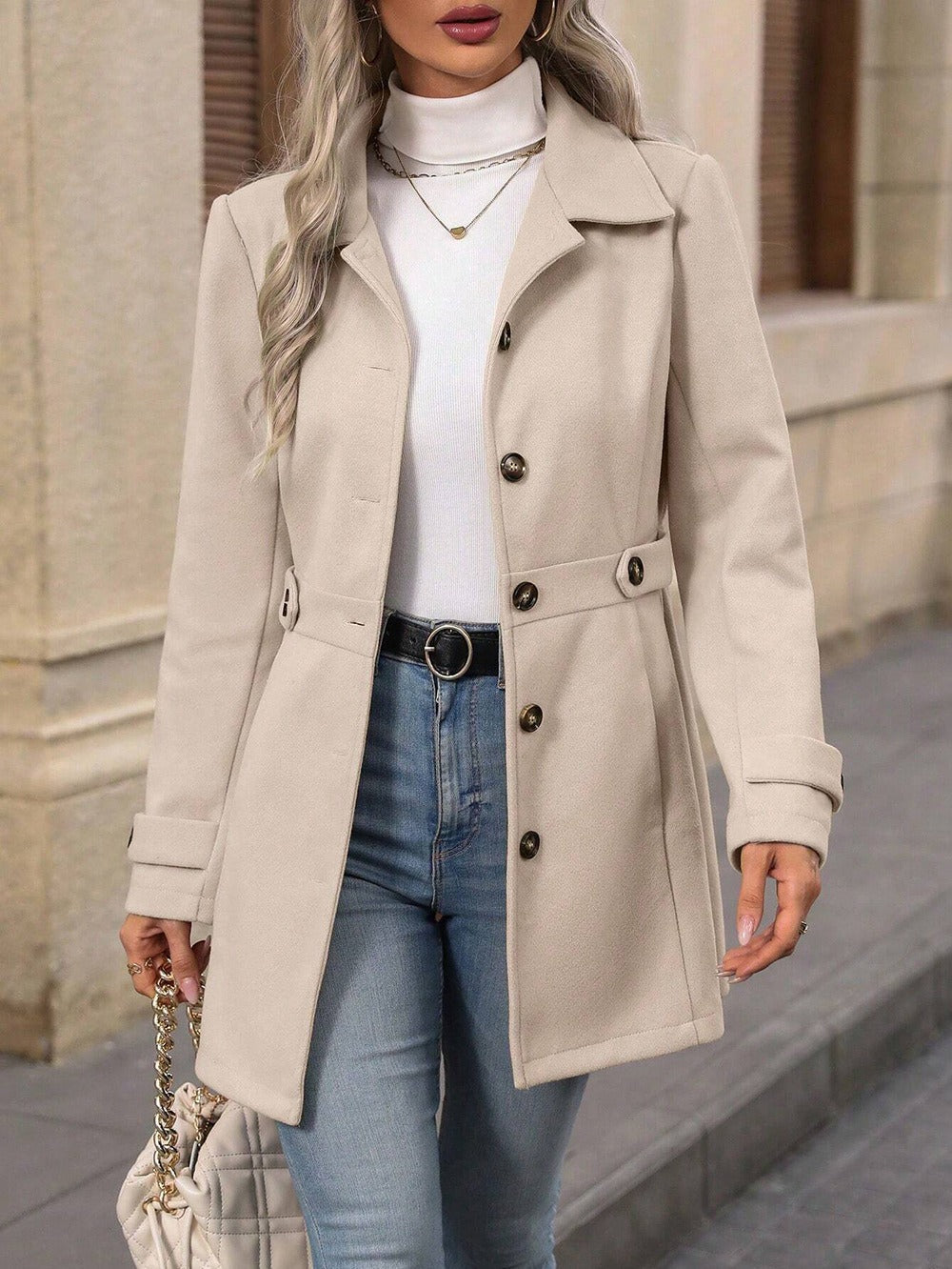 CÉLIANE | TRANCHÉE MANTEAU CLASSIQUE ÉLÉGANT ENFANTS POUR FEMMES