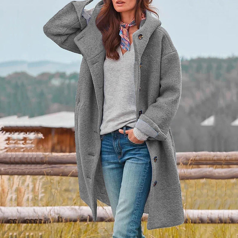 CÉLIANE | MANTEAU À CAPUCHE POUR FEMMES
